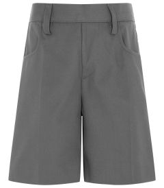 SHO-72-PCT - Mock fly chino shorts - Grey