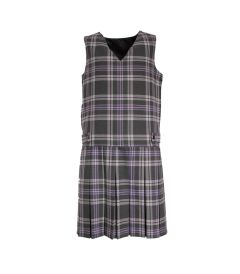 TUN-18-BSD - Tunic - Grey/Purple Check