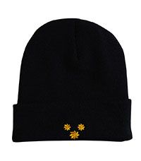 HAT-33-SPS - St Philips Knitted Hat - Navy/Logo - One
