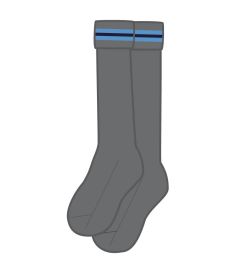 SOC-80-CPO - Vegan socks - Grey/Navy/Sky