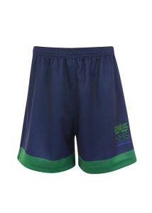 SHO-84-KHS - KHS Technical Shorts - Navy/emerald/logo