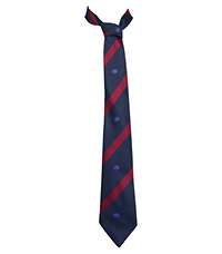 TIE-83-SFC - Adair house tie - Navy/maroon/logo - 52L