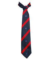 TIE-83-SFC - Corsica house tie - Navy/Red/Logo - 52L