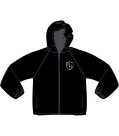 WET-26-PBH - Waterproof Cagoule - Black/logo