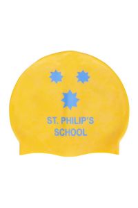 HAT-15-SPS - SPS Swim hat - Yellow/logo - One