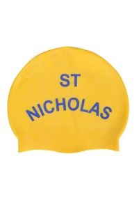 HAT-15-SNH - SNH Swimhat - Yellow/logo - One