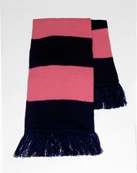 SCF-18-ACY - School scarf - Navy/pink