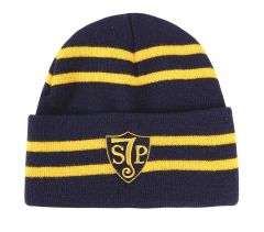 HAT-48-SJP - Winter hat - Navy/gold - One