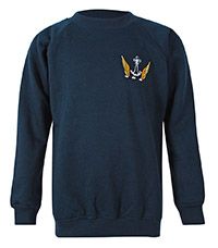 SWE-40-HLS - Hurlingham sports sweatshirt - Navy/logo