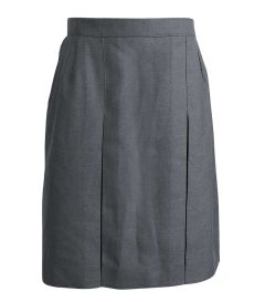 SKT-91-PVI - Inverted pleat skirt - Grey