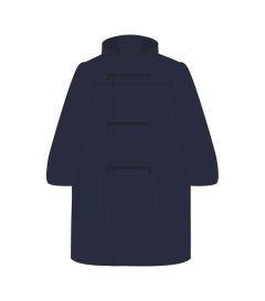 DUF-03-WOL - Duffle coat - Navy