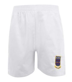 SHO-61-SNH - P.E. Shorts - White/logo