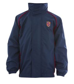 TRA-38-KNP - Sports Jacket - Navy/red/logo