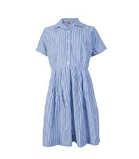 DRE-75-PCT - Striped summer dress - Blue/white