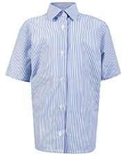 BLS-25-PCT - Short sleeve blouse - Royal/white stripe