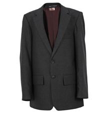 BLA-77-PWL - Single breasted suit jacket - Charcoal shadow pins