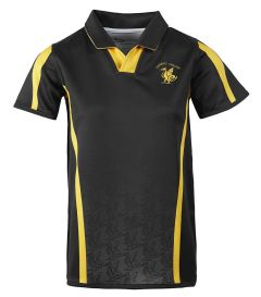 RGY-60-QCT - Boys Rugby top - Black/gold/grey/logo