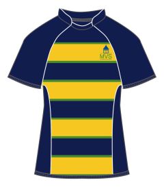 RGY-61-MVS - Rugby shirt - Navy/gold/emerald