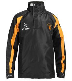 TRA-65-QCT - College tracksuit Top - Black/Gold/Logo