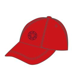 HAT-08-DAN - Baseball cap - Red/logo