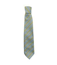 TIE-77-POL - Stripe tie - Grey/yellow - 45L