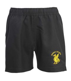 SHO-43-QCT - Rugby shorts - Black/logo