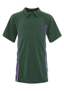 PLO-47-YHS - Games polo shirt - Bottle/purple/logo