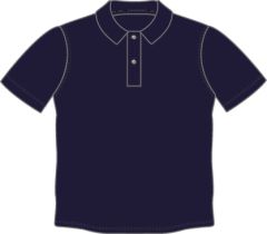 PLO-87-POL - Female Polyester Polo Shirt - Navy