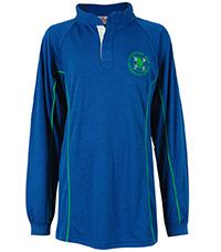 RGY-33-RAV - Ravenscourt Park rugby shirt - Royal/emerald/logo