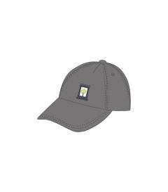 HAT-23-PRN - Summer baseball cap - Grey/logo