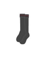 TPP-70-PWA - Day knee socks - Grey/navy/red