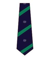 TIE-83-SFC - Kymes house tie - Navy/green/Logo