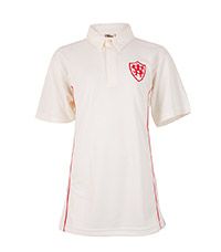 PLO-27-WPS - WPS Cricket shirt - Off white/logo