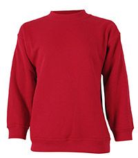 SWE-01-FLE - Classic sweatshirt - Red
