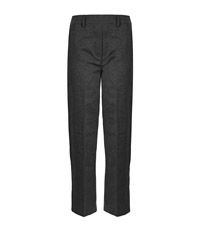TRO-97-PVI - Pull on flat front trousers - Grey