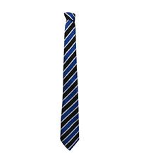 TIE-79-POL - Striped Tie - Black/Royal/White