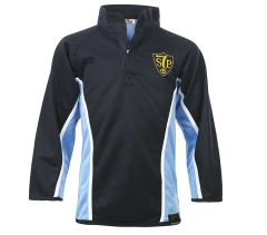 RGY-27-SJP - St John's Priory Rugby shirt - Navy/sky/white/logo
