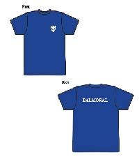 TSH-43-TWH - Balmoral House T-shirt - Royal/logo