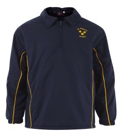 TRA-58-SPS - St.Philip's tracksuit top - Navy/gold/logo
