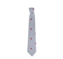 TIE-51-WPS - WPS house tie - Dawson - Grey/red/logo