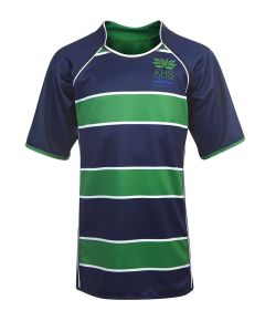 RGY-61-KHS - Games shirt - Navy/emerald/logo