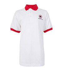TSH-66-DHS - Conway house sports polo - White/red/logo
