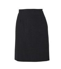 SKT-70-PWL - Straight lined skirt - Charcoal shadow pins