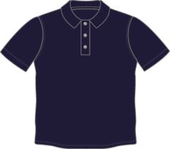 PLO-84-COT - Male Cotton Polo shirt - Navy