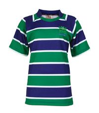 RGY-39-KHS - KHS rugby shirt - Dark royal/green/whi