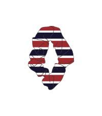 TPP-45-SCR - Scrunchie - White/red/navy