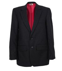 BLA-37-PWL - Sixth form boys suit jacket - Charcoal