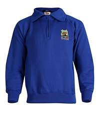 SWE-98-ABS - Aberdour zipped sweatshirt - Royal/logo