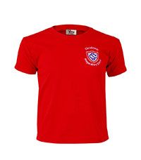 TSH-43-GPS - Wellington House T-shirt - Red/logo