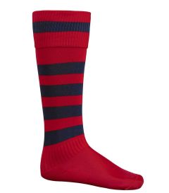 SOC-42-PCL - Fulham games socks - Red/Navy stripe